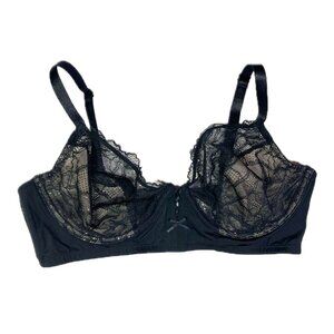 B.Tempt'd 36D Black B.Gorgeous Underwire Bra Lace 951236